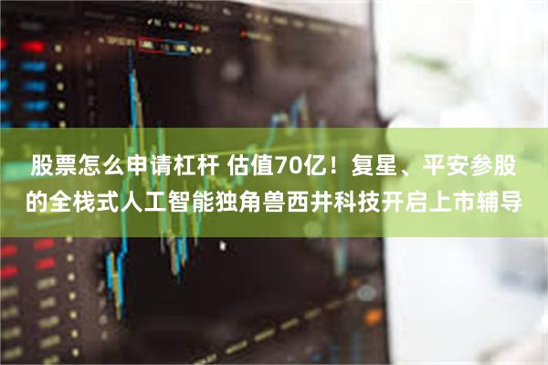 股票怎么申请杠杆 估值70亿！复星、平安参股的全栈式人工智能独角兽西井科技开启上市辅导