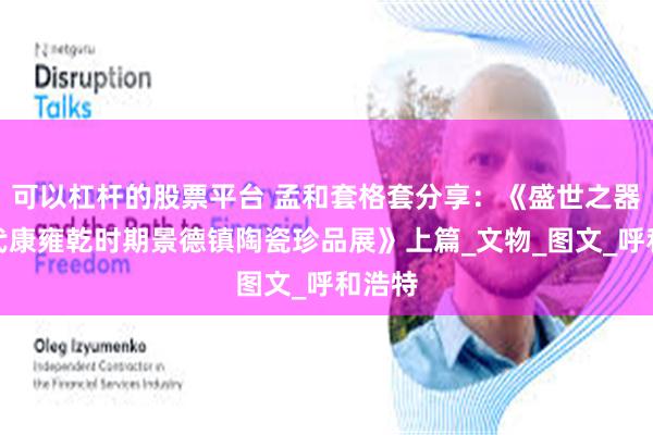 可以杠杆的股票平台 孟和套格套分享：《盛世之器：清代康雍乾时期景德镇陶瓷珍品展》上篇_文物_图文_呼和浩特