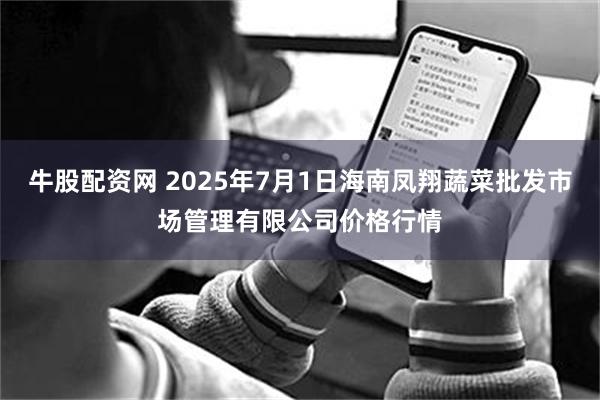 牛股配资网 2025年7月1日海南凤翔蔬菜批发市场管理有限公司价格行情